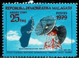 Delcampe - AS5159 Malagasy 1979 Telecommunications Day Map 1v MNH - Briefmarken