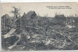 Delcampe - SOMME - 80 - DOMART EN PONTHIEU Ou DOMART SUR LA LUCE - Guerre 14 - Portail De L'église Parmi Les Ruines - Doullens