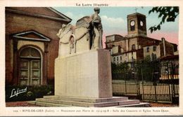 Delcampe - RIVE DE GIER LE MONUMENT AUX MORTS SALLE DES CONCERTS ET EGLISE NOTRE DAME - Rive De Gier