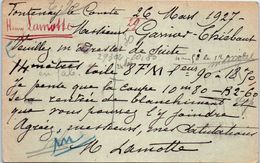 Delcampe - 85 FONTENAY Le COMTE  (expéditeur Garnier Thiébaud) (entiers Postaux ) Oblitération - Fontenay Le Comte