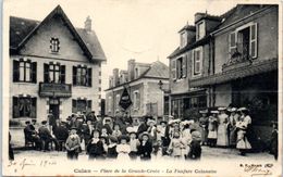 Delcampe - 18 - CULAN --  Place De La Grande Croix - La Fanfare Culanaise - Culan