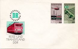 (FC5) DDR Amtl. GZS-Umschlag U 3 50(Pf) Neben 85(Pf) Mehrfarbig "Sozialistisches Eisenbahnwesen" Ungebraucht - Covers - Mint