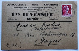 Delcampe - Carte Postale 53 Ernée Entreprise Lemonnier 1958 Quincaillerie - Ernee