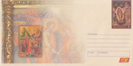 6701FM- JESUS' RESURRECTION, PAINTINGS, ICONS, EASTER, COVER STATIONERY, 2014, ROMANIA - Easter