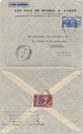 LETTRE LIBAN. 24 10 45. LES FILS DE MICHEL B.YARED BEYROUTH POUR STOCKOLM SUEDE - Storia Postale