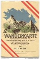 123 Zell Am See 1950 - Wanderkarte Mit Umschlag - Provisorische Ausgabe Der Österreichischen Karte 1:50.000 - Herausgege - Wereldkaarten