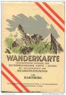 136 Hartberg 1955 - Wanderkarte Mit Umschlag - Provisorische Ausgabe Der Österreichischen Karte 1:50.000 - Herausgegeben - Wereldkaarten