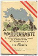 150 Zell Am Ziller 1952 - Wanderkarte Mit Umschlag - Provisorische Ausgabe Der Österreichischen Karte 1:50.000 - Herausg - Maps Of The World
