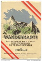 197 Kötschach 1953 - Wanderkarte Mit Umschlag - Österreichischen Karte 1:50.000 - Herausgegeben Vom Bundesamt Für Eich- - Maps Of The World