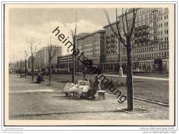 Berlin - Stalinallee - Promenade Nordseite - Kinderwagen - Foto-AK-Großformat 50er Jahre - Friedrichshain