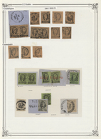 00605 Mexiko: 1861, Specialised Collection Of Apprx. 480 Stamps On Album Pages Incl. Wealth Of Districts A - Mexique