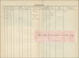 00636 Zeppelinpost Deutschland: 1914, LZ 17 SACHSEN. Album With 120 Different ORIGINAL ZEPPELIN TRIP REPOR - Luchtpost & Zeppelin