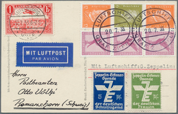 00644 Zeppelinpost Europa: 1933, Luxembourg, Treaty State Zeppelin Card. The Only Luxembourg Card On This - Altri - Europa