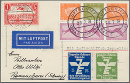 00644 Zeppelinpost Europa: 1933, Luxembourg, Treaty State Zeppelin Card. The Only Luxembourg Card On This - Autres - Europe