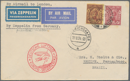 00646 Zeppelinpost Übersee: 1934. Printed Matter 10th Südamerikafahrt, Transmitted Mail ZANZIBAR 4.10.34, - Zeppeline