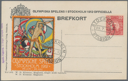 00656 Thematik: Olympische Spiele / Olympic Games: 1912, Sweden For Stockholm Summer Games '12. Special Po - Estate 1912: Stockholma
