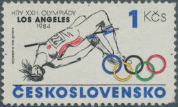00658 Thematik: Olympische Spiele / Olympic Games: OLYMPISCHE SPIELE: 1984, Tschechoslowakei 1 Kc., Unvera - Altri & Non Classificati