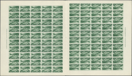 00665 Thematik: Schiffe-U-Boote / Ships-submarines: 1938, Spain. Complete DOUBLE SHEET Of 2 Times 50 Stamp - Boten