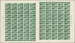 00665 Thematik: Schiffe-U-Boote / Ships-submarines: 1938, Spain. Complete DOUBLE SHEET Of 2 Times 50 Stamp - Barcos