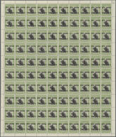 00671 Thematik: Tiere, Fauna / Animals, Fauna: 1918, North Borneo. Set Of 11 Complete Sheets Of 100 Of The - Andere & Zonder Classificatie