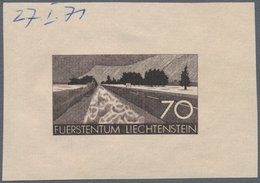 00676 Thematik: Verkehr / Traffic: 1971, Liechtenstein. Set Of 4 Die Proofs (intaglio Engraving) Each Show - Altri & Non Classificati