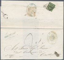 00702 Italien - Altitalienische Staaten: Kirchenstaat: 1852: CRESPELLANO, Very Rare Post Mark In Slanted B - Kerkelijke Staten