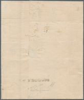 00723 Italien - Altitalienische Staaten: Kirchenstaat: 1868: CARBOGNANO, Very Rare Linear Post Mark In Str - Kirchenstaaten