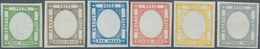 00765 Italien - Altitalienische Staaten: Neapel: 1861: Six Proofs Of The Stamps Of The Neapolitan Province - Napels