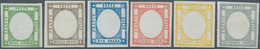 00765 Italien - Altitalienische Staaten: Neapel: 1861: Six Proofs Of The Stamps Of The Neapolitan Province - Neapel