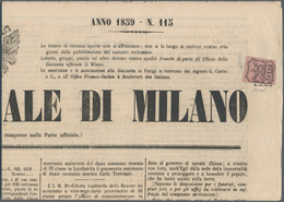 00790 Italien - Altitalienische Staaten: Parma - Zeitungsstempelmarken: 1857, Postage Due Stamps For Newsp - Parme