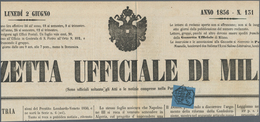 00791 Italien - Altitalienische Staaten: Parma - Zeitungsstempelmarken: 1853, Postage Due Stamp For Newspa - Parma