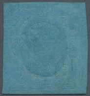 00812 Italien - Altitalienische Staaten: Sardinien: 1853: 20 Cents Blue, Unused With Parts Of The Original - Sardinia