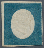 00816 Italien - Altitalienische Staaten: Sardinien: 1854, 20 Cents Blue, Unused With Partial Gum, Signed A - Sardegna