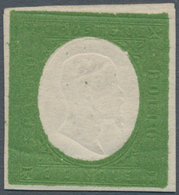 00820 Italien - Altitalienische Staaten: Sardinien: 1854: 5 Cents Dark Olive Green, Not Emitted, MNH, Free - Sardinien