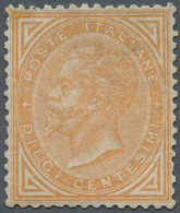 00940 Italien: 1863: 10 Cents, Turin Printing, Discrete Centering And Original Gum. Signed And With Certif - Storia Postale