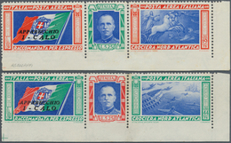 00969 Italien: 1933: Balbo Squadron Flight, The Two Values With Pilot Names "CALO" - IMPERFORATED At Botto - Storia Postale