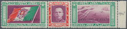 00997 Italien - Dienstmarken: 1933, 5.25l.+44.75l. "Servicio Di Stato", Right Marginal Se-tenant Strip, Fr - Oficiales