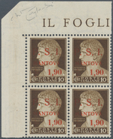 01035 Italien - Lokalausgaben 1944/45 - Mantova: 1945: 1,90 Lire On 10 Centesimi Brown "Imperial" Overprin - Other & Unclassified