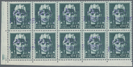 01037 Italien - Lokalausgaben 1944/45 - Lagosta: 1943: 15 Cents Green Gray "Imperiale" With Overprint "SMR - Otros & Sin Clasificación