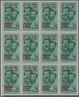 01047 Italien - Lokalausgaben 1944/45 - Torino: 1945, "Fratelli Bandiera" Series With Overprints "CLN" In - Comitato Di Liberazione Nazionale (CLN)