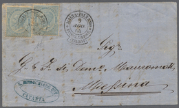 01052 Italien - Stempel: 1864: Rare Ships Mail Cancel "MALTA - PALERMO - PIROSCAFI POSTALI ITALIANI" Dated - Marcophilie