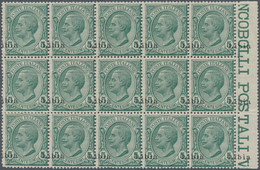 01059 Italienisch-Libyen: 1912/1915: 5 Green Cents With Overprint "Libia" Heavy Shifted To The Top And Rig - Libyen