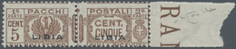 01060 Italienisch-Libyen - Paketmarken: 1939, 5 Cent Brown, "fasces At Center", Overprinted "LIBIA", From - Libye