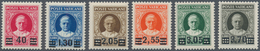 01075 Vatikan: 1934, Provisional Overprints, Complete Set Of Six Values, Fresh Colours And Well Perforated - Nuevos