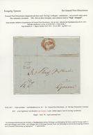 01115 Dänemark - Vorphilatelie: 1594-1869 (approx.), Exhibition "gold" Collection In Three Folders With 17 - ...-1851 Prephilately