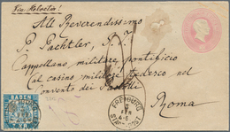 01138 Baden - Marken Und Briefe: 1868, GA-Umschlag 3 Kr.+7 Kr. Freiburg Und Brief 3 Kr.+7 Kr. Heidelberg I - Otros & Sin Clasificación