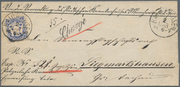 01195 Bayern - Marken Und Briefe: 1870, 7 Kr Ultramarin Auf Weiß, Wasserzeichen Weite Raute, Gezähnt Als E - Sonstige & Ohne Zuordnung