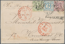 01245 Thurn & Taxis - Marken Und Briefe: 1859/1866, 1 Kr Grün, Farbig Durchstochen, 6 Kr Hellblau, Farblos - Otros & Sin Clasificación