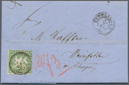 01248 Württemberg - Marken Und Briefe: 1862, 6 Kreuzer Dunkelgrün, Links Ein Stumpfer Zahn, Sonst Einwandf - Otros & Sin Clasificación