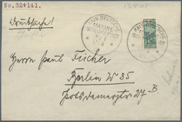 01268 Deutsches Reich - Germania: 1901: 3 Pf. Auf 5 Pfg., Sogn. "Vineta-Provisorium", Auf Linker Hälfte Ei - Ongebruikt